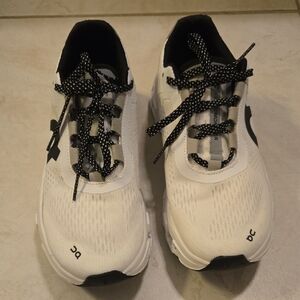 On Running Black and White Cloud Monster Sneakers